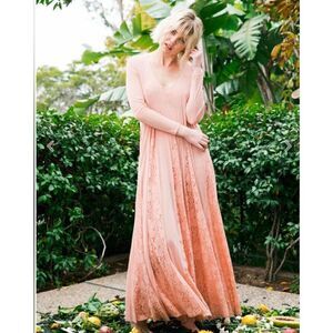 We Are HAH Mama C Maxi Dress Sheer NWT Size Small